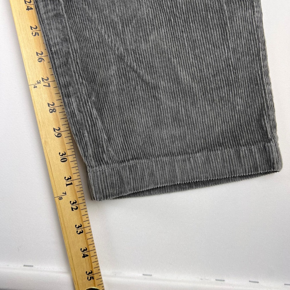 LL Bean Comfort Waist Corduroy Pants 42x32 Gray Tan Stretch Chino Trouser Bundle - Picture 11 of 14